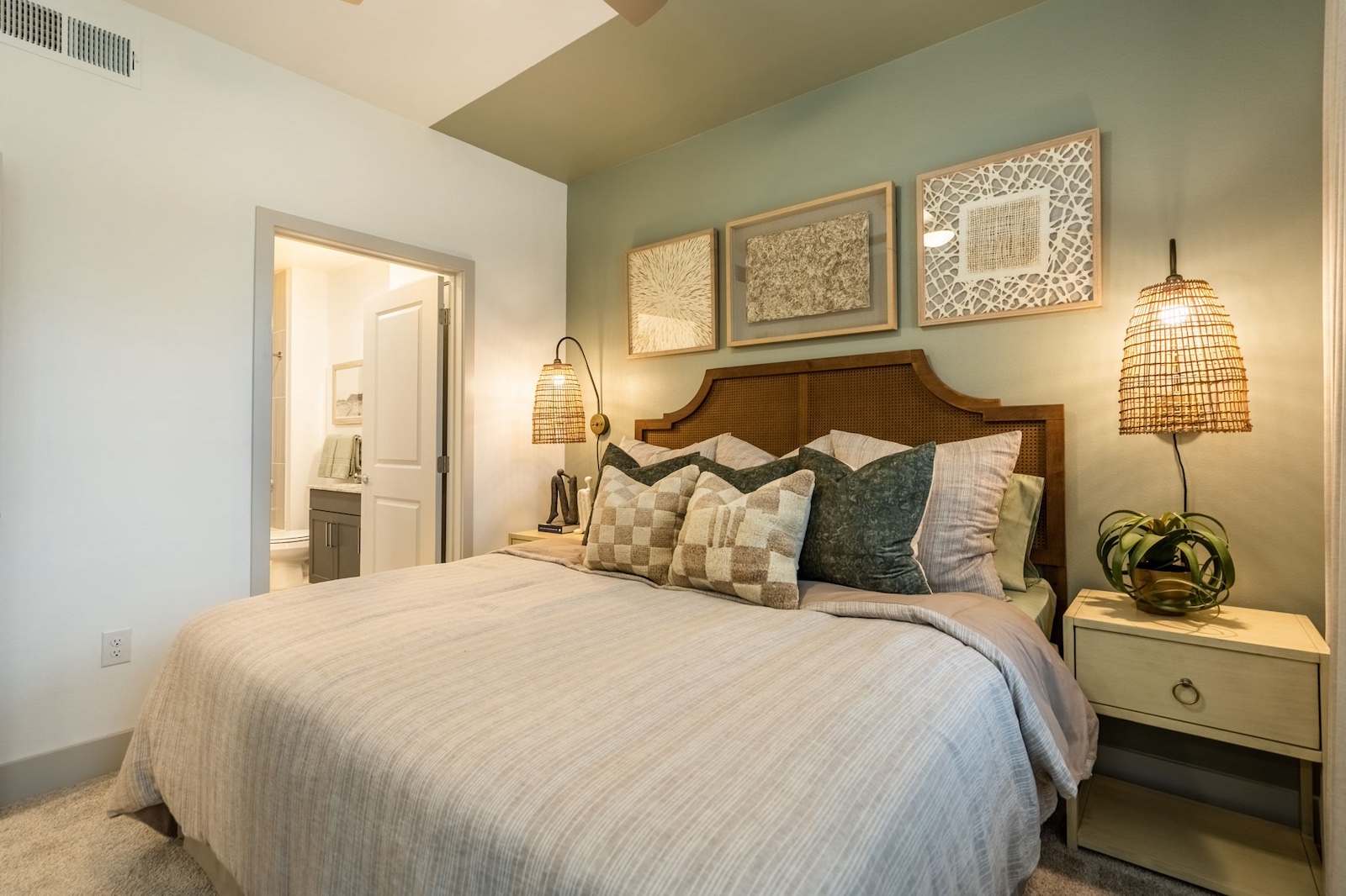 Spacious bedroom at our luxury apartments in Cypress.